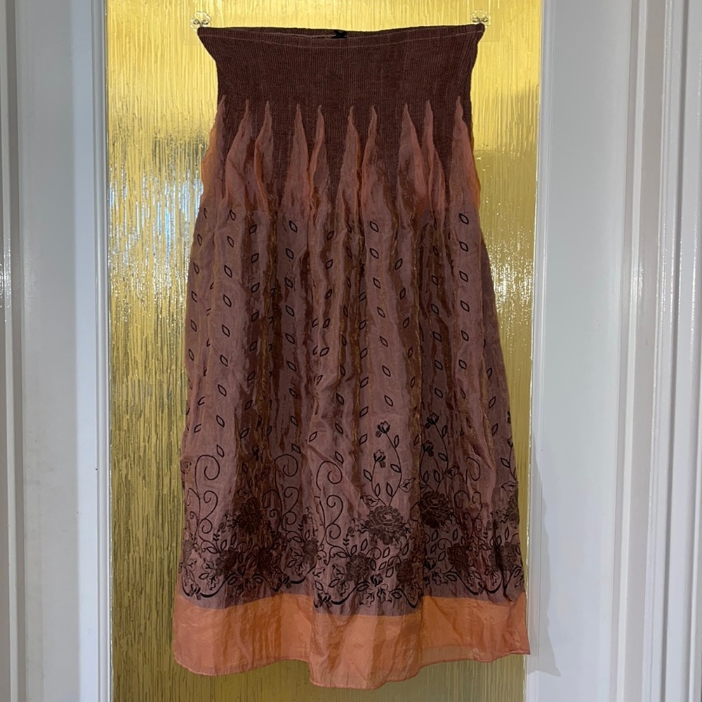 Pink and purple sleeveless dress